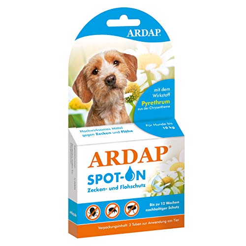 ARDAP Spot On - Zecken & Flohschutz für Hunde unter 10kg