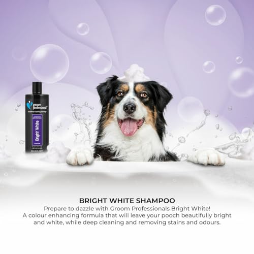 Groom Professional Haustiershampoo Bright White, für helles Fell, 4 Liter - 4